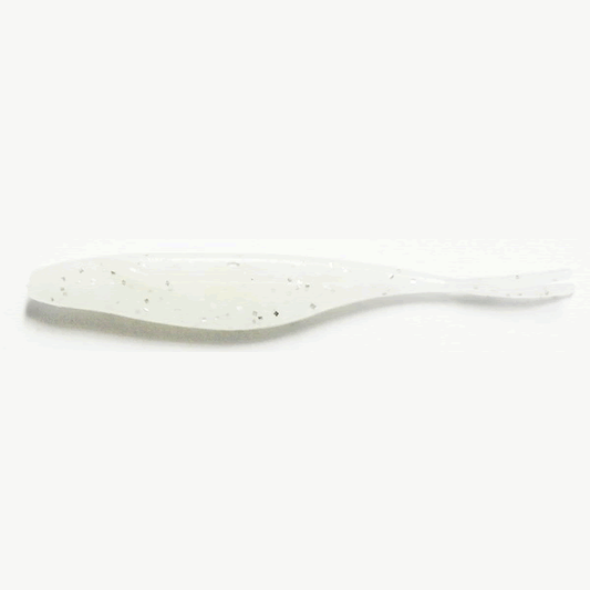 reins AJI MATA SHAD 2" 50mm (15 pcs/pack) 103 GLOW WHITE SILVER