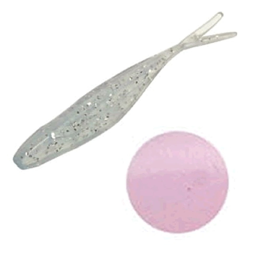 reins AJI MATA SHAD 2" 50mm (15 pcs/pack) 105 GLOW BUBBLEGUM saltwater fishing lure