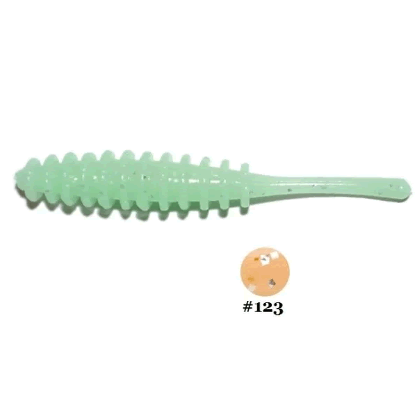 reins AJI RINGER MID 2.5” 63ｍｍ (12 pcs/pack) 123 GLOW FROZEN MIKAN saltwater fishing lure