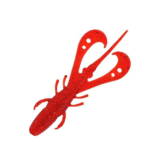 DRESS MOSQUITO CRAW 2.5" (10 pcs/pack) CLEAR RED GOLD