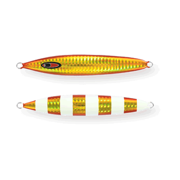 SEAFLOOR CONTROL ABYSS 260g #15 GOLD RED ZEBRA GLOW saltwater fishing lure