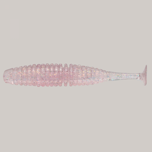 issei UMITARO CARAMEL SHAD 4" (5 pcs/pack) #035 UV RAINBOW