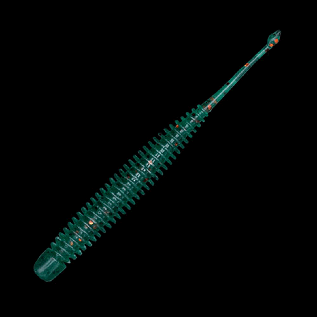GEECRACK PIKUPIKU PINTAIL 2.5" (10 pcs/pack) #S506 KABURA GREEN GLOW saltwater fishing lure