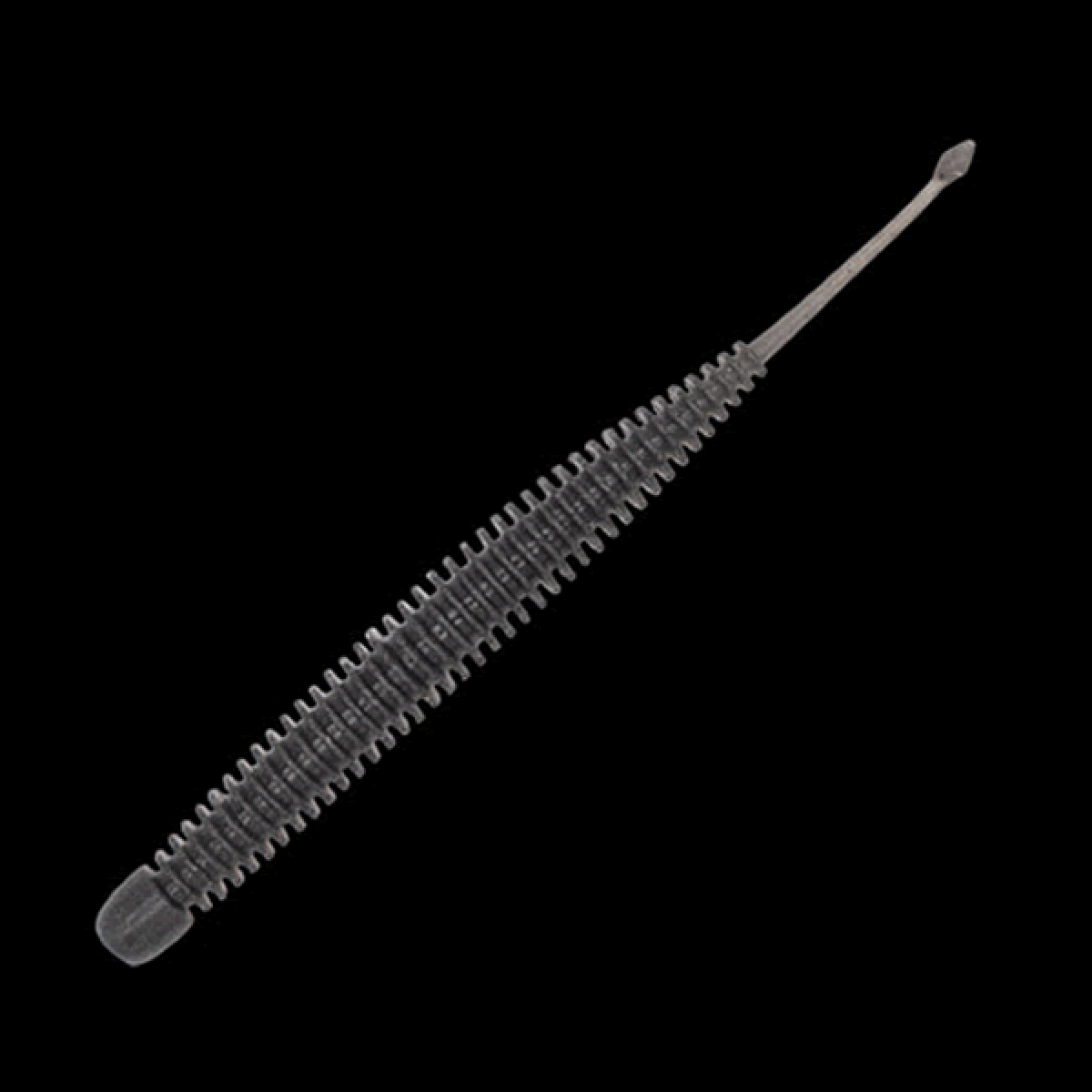 GEECRACK PIKUPIKU PINTAIL 2.5" (10 pcs/pack) #S519 SOLID BLACK GLOW
