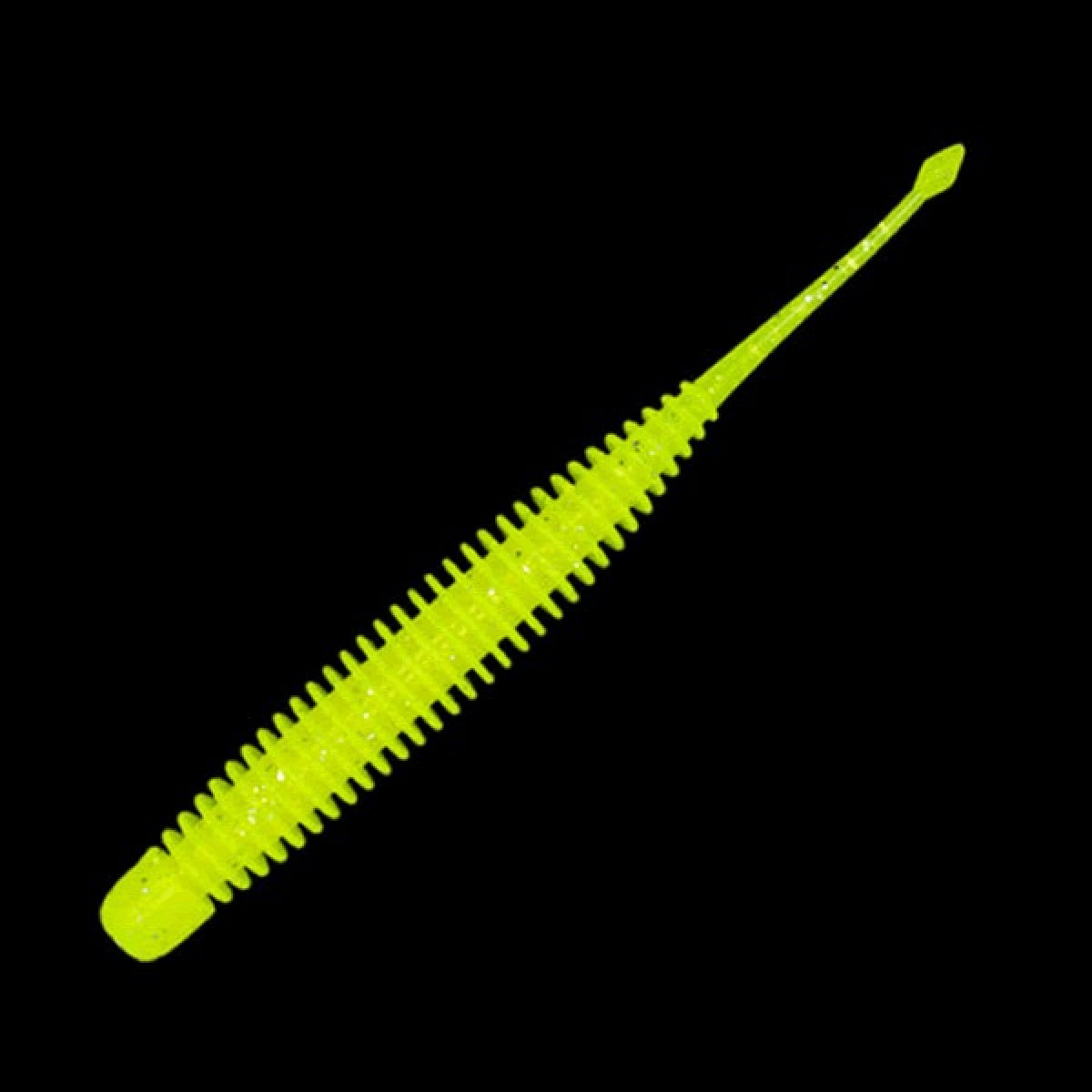 GEECRACK PIKUPIKU PINTAIL 2.5" (10 pcs/pack) #S521 CHART GLOW/SILVER F