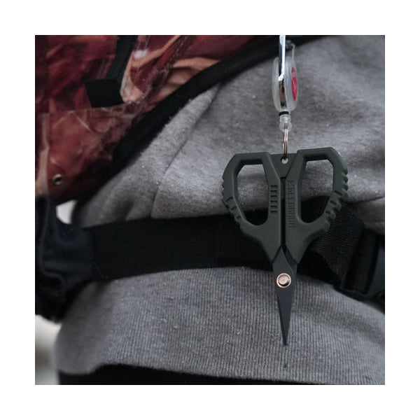 GEECRACK PE SCISSORS KIWAMI 108mm×70mm×10ｍｍ ARMY GREEN fishing accessory — photo 3