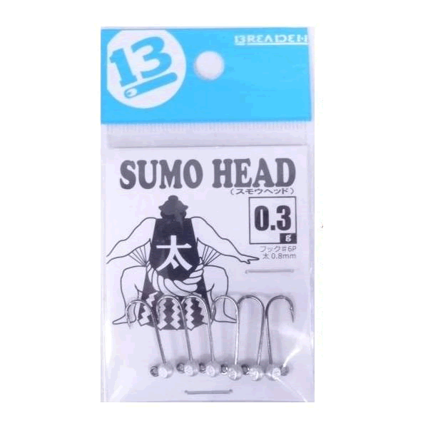 BREADEN SUMO HEAD THICK 0.3g (6 pcs/pack)
