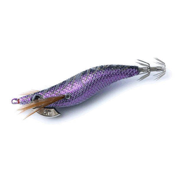 BREADEN EGIMARU TEN-KU EMPTY 2.5S 76mm : 9g Slow Fall #21 PURPLE / META BLACK (uv+) saltwater fishing lure