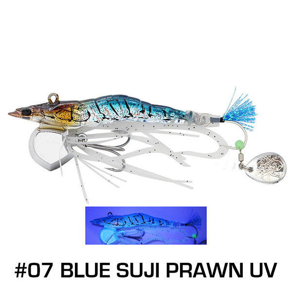 LITTLE JACK EBINEM 30g 60.5mm : 30g Sinking #07 BLUE SUJI PRAWN UV saltwater fishing lure