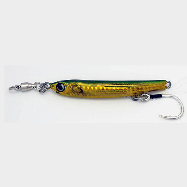 LITTLE JACK METAL ADICT type07-30g 72mm : 30g Sinking #06 UV GREEN GOLD saltwater fishing lure