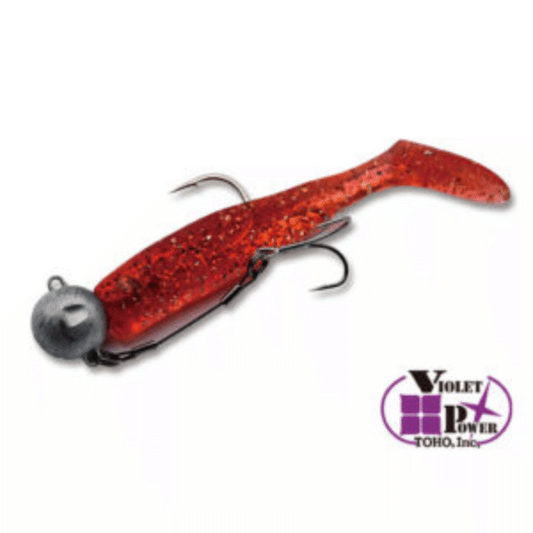 Dreem UP FLAT RANGER 3.5" SET 21g Jig Head 21g #6 FLOUNDER RED