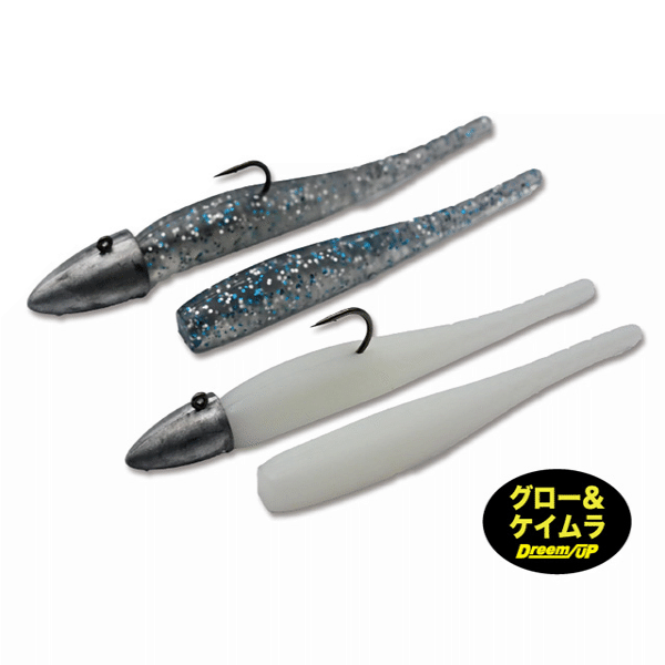 Dreem UP DART RANGER 2.5" SET Jig Head 6g, Jig Head 10g (2 pcs/pack) #1 WHITE GLOW