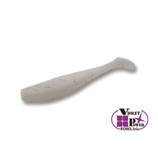 Dreem UP Lean SHAD 2.6" #01 UV WHITE GLOW BLUE GLITTER