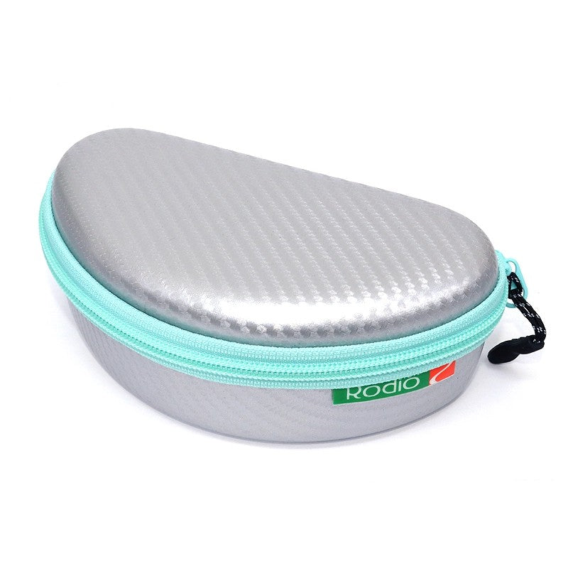 RODIO CRAFT RC GLASS CASE 170 x 90 x 60mm SILVER / TURQUOISE