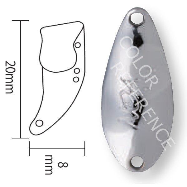 RODIO CRAFT SHADOW ATTACKER Jr. 1.8g 1.8g #2 SILVER