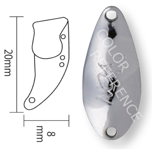 RODIO CRAFT SHADOW ATTACKER Jr. 1.8g 1.8g #2 SILVER
