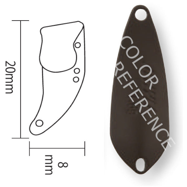 RODIO CRAFT SHADOW ATTACKER Jr. 1.8g 1.8g #39 MATTE CHOCOLATE