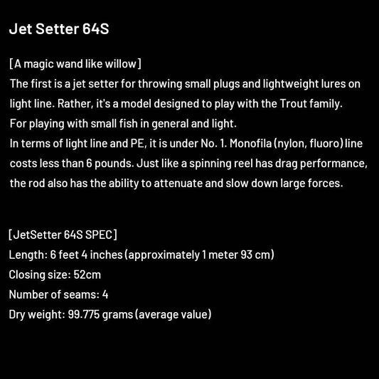Jet Slow Jet Setter Jet Setter 64S (4 pieces, Spinning) - Britannic Trade