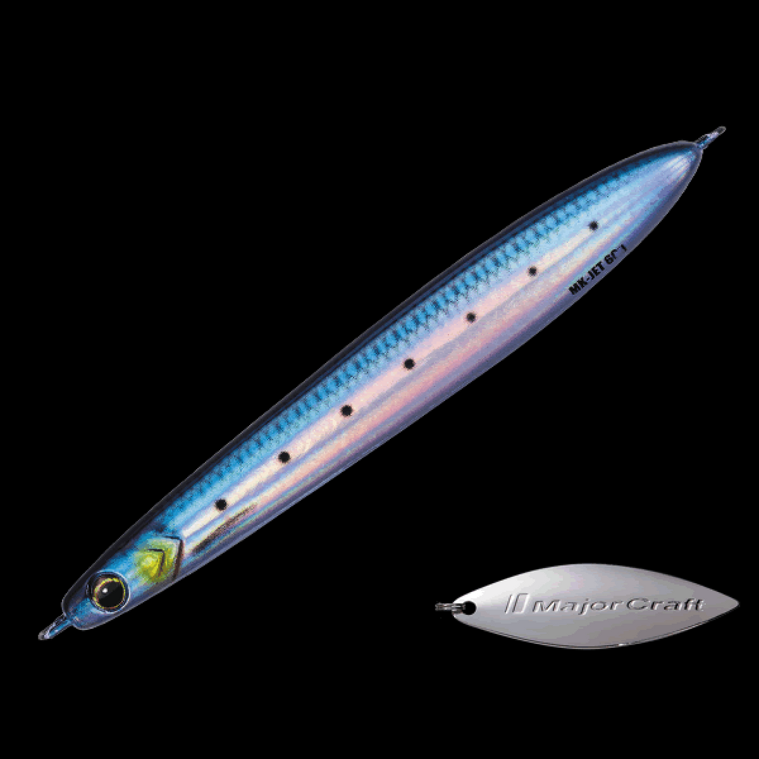 Major Craft MAKI-JIG JET 30g 30.0g #080 LIVE IWASHI saltwater fishing lure