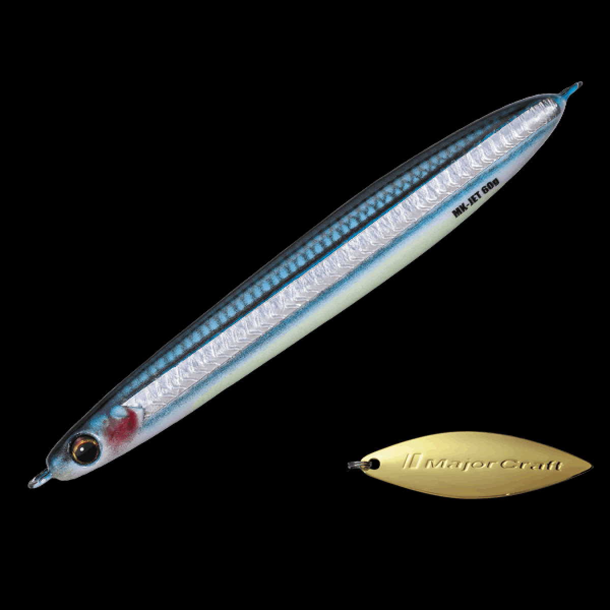 Major Craft MAKI-JIG JET 30g 30.0g #087 LIVE HARA GLOW KIBINAGO