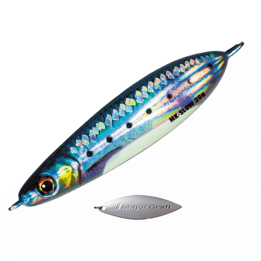 Major Craft MAKI-JIG SLOW 40g #099 DAMAGE HARA GLOW IWASHI