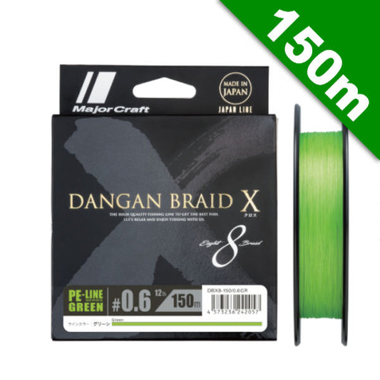 Major Craft DANGAN BRAID X #0.6 (12lb) - 150m Green