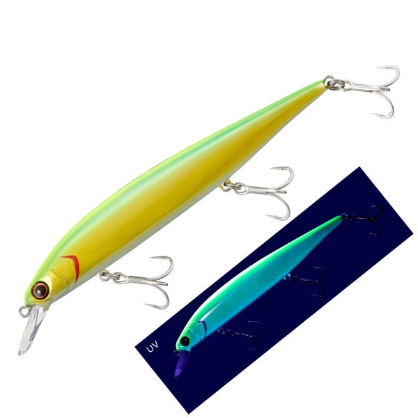 Major Craft SWITCH BACK 125 125mm,20.5g Sinking #005 GOLD LIME CHART (KEIMURA)