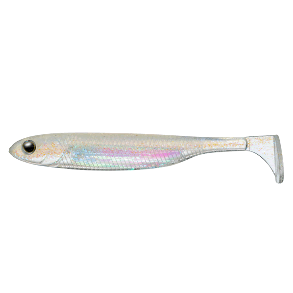 Fish Arrow FLASH-J SHAD 4 (5 pcs/pack) #142 CRYSTAL LAME/AURORA