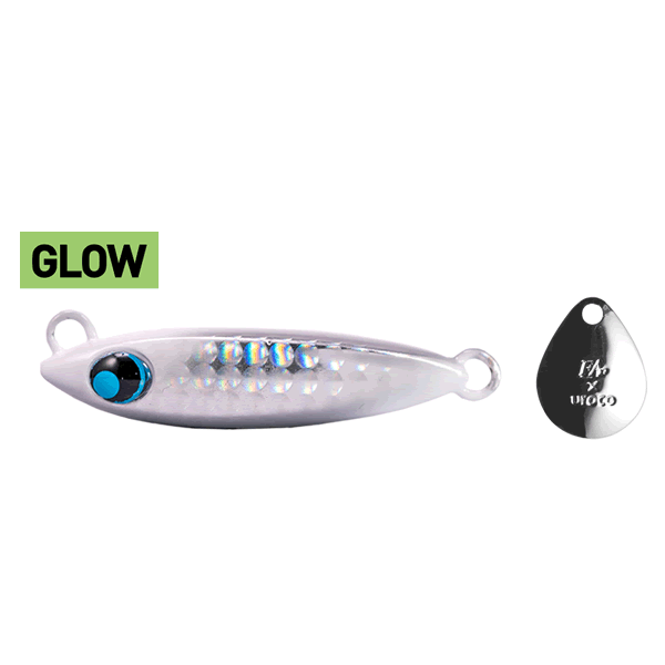 Fish Arrow corojig BLADE 30g Sinking #010 SILVER DOUBLE END GLOW