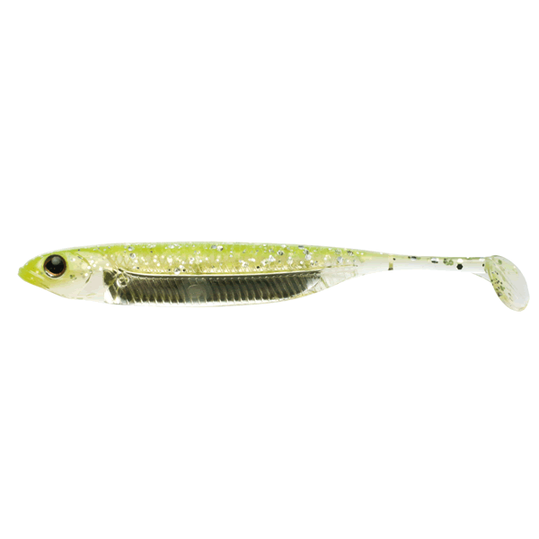 Fish Arrow FLASH-J SHAD 3" SW (5 pcs/pack) #102 CHART/SILVER