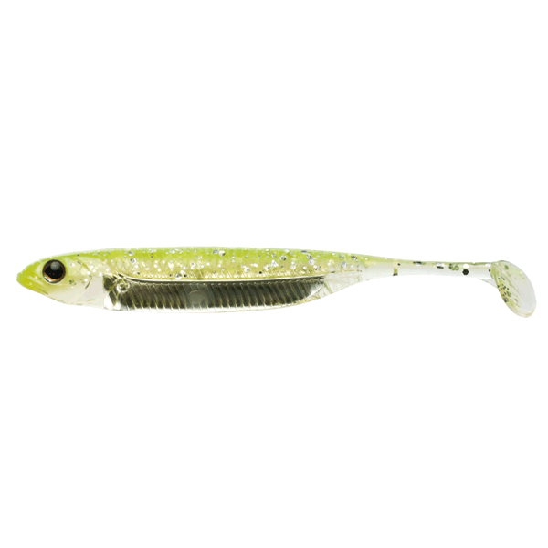 Fish Arrow FLASH-J SHAD 4" SW (5 pcs/pack) #102 CHART/SILVER