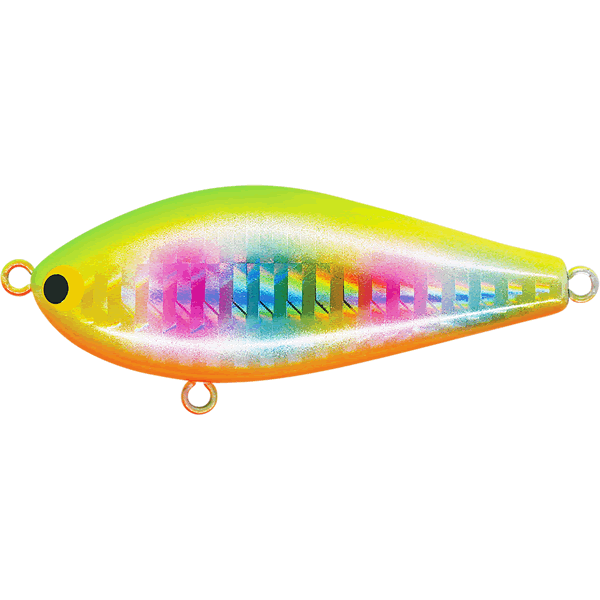 Pozi Drive Garage ZIGZAG BATE 60S 60mm : 11g Sinking #11 LCR LIME CHART RAINBOW saltwater fishing lure