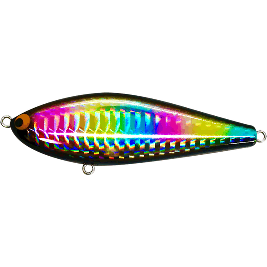 Pozi Drive Garage ZIGZAG BATE 80S 80mm : 17g Sinking #18 BR(BLACK RAINBOW)