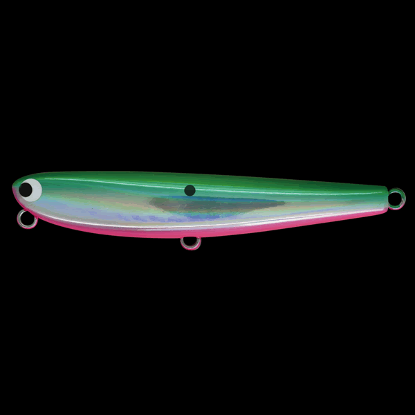 Pozi Drive Garage FLAT FLUTTER 95S HAVY MODEL 95mm : 27g SINKING #04 GREEN PINK saltwater fishing lure