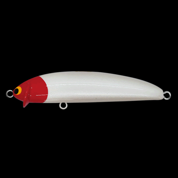 Pozi Drive Garage FRILLED SWIMMER 75S 75mm : 9g FLOATING #01 RH(RED HEAD) saltwater fishing lure