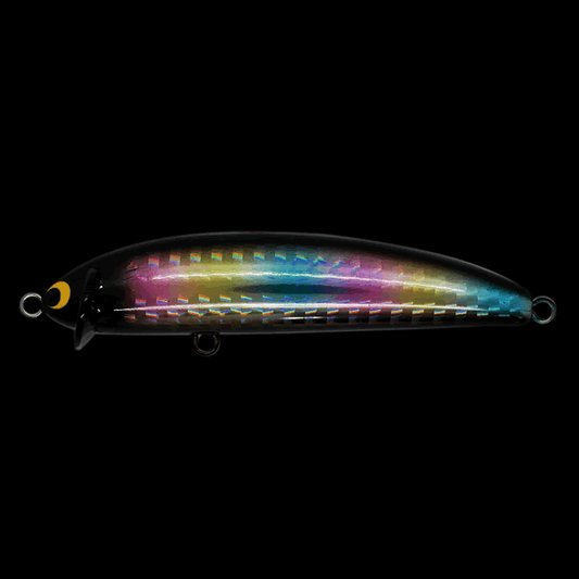 Pozi Drive Garage FRILLED SWIMMER 75S 75mm : 9g FLOATING #09 BR(BLACK RAINBOW)