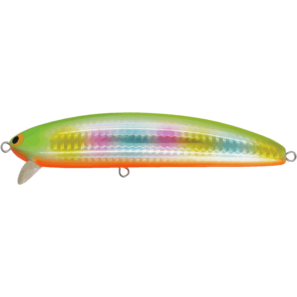 Pozi Drive Garage SPANK WALKER 133F 133mm : 40g Floating #04 LIME CHART RAINBOW saltwater fishing lure