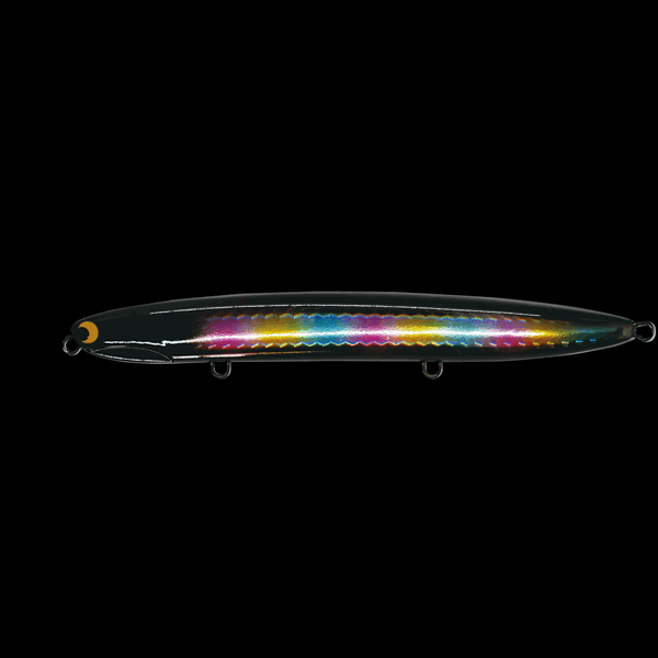 Pozi Drive Garage KATAKUCHI JOHNNY 125S 125mm : 34g SINKING #09 BLACK RAINBOW saltwater fishing lure