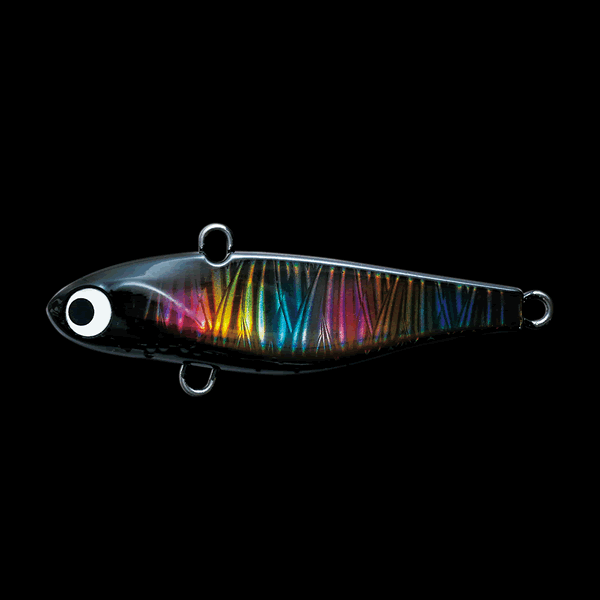 Pozi Drive Garage CRYSTAL SALLY 60 60mm : 12g SINKING #07 BLACK RAINBOW saltwater fishing lure