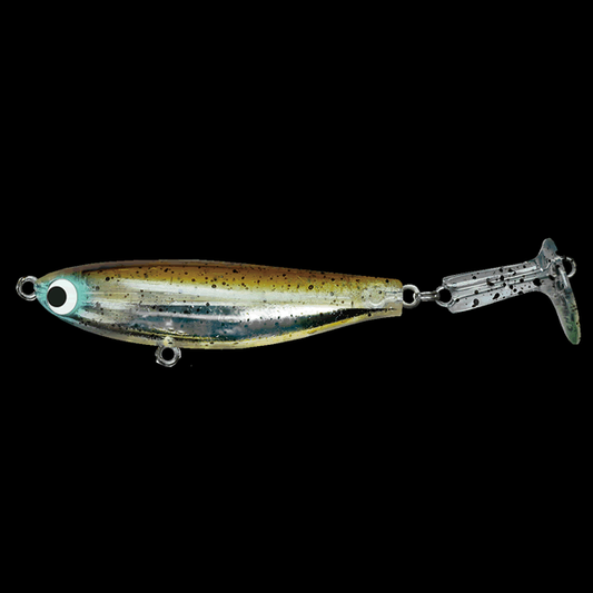 Pozi Drive Garage VIBRA MULLET 70S body70mm tile15mm : 12g SINKING #08 GRASS SHAD