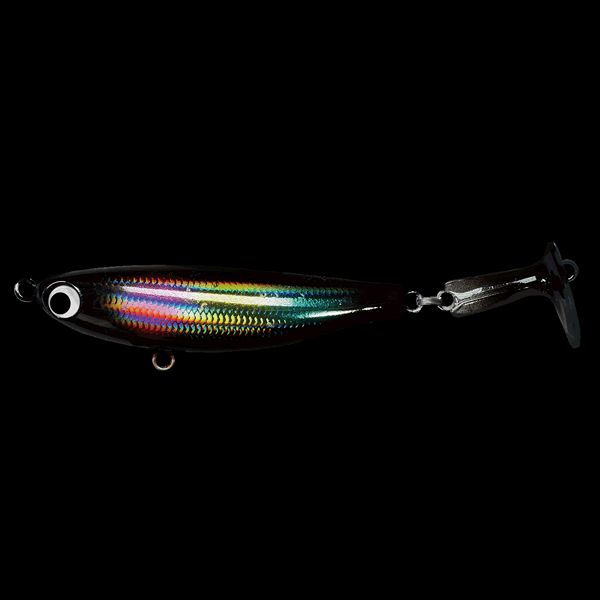 Pozi Drive Garage VIBRA MULLET 60S body60mm tile15mm : 12g SINKING #07 BLACK RAINBOW saltwater fishing lure