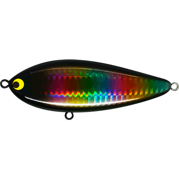 Pozi Drive Garage ZIGZAG BATE 100S 100mm : 35g Sinking #08 BLACK RAINBOW saltwater fishing lure