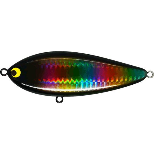 Pozi Drive Garage ZIGZAG BATE 100S 100mm : 35g Sinking #08 BLACK RAINBOW