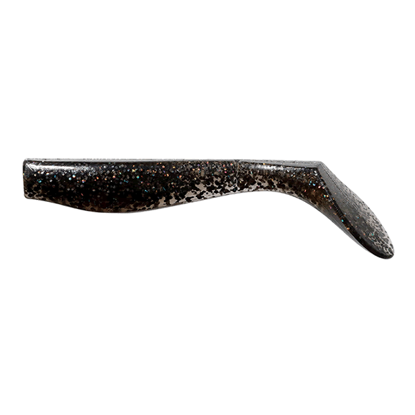 Buddy Works FLAG SHAD 5" 11.0g (5 pcs/pack) BLK SILHOUETTE BLACK saltwater fishing lure