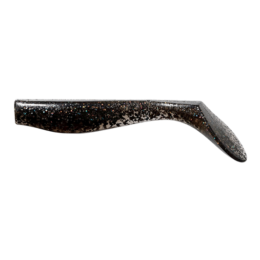 Buddy Works FLAG SHAD 5" 11.0g (5 pcs/pack) BLK SILHOUETTE BLACK