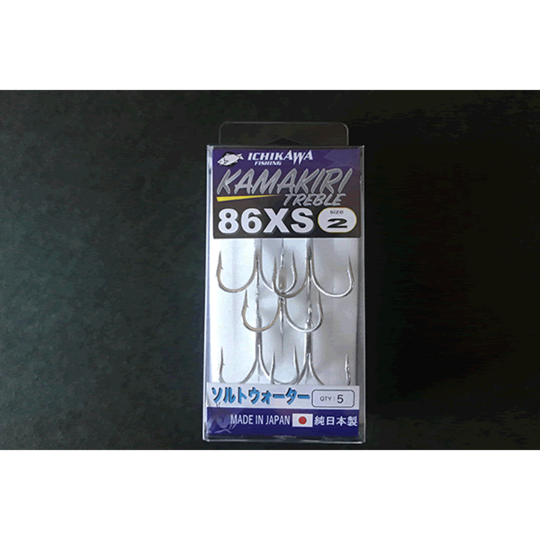 ICHIKAWA KAMAKIRI TREBLE 86XS #4 : 0.74g (6 pcs/pack) fishing terminal tackle