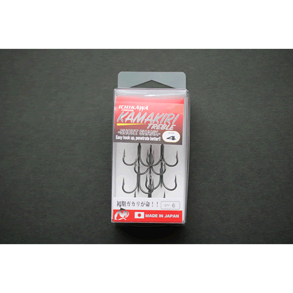 ICHIKAWA KAMAKIRI TREBLE SHORT SHANK #4 (6 pcs/pack)