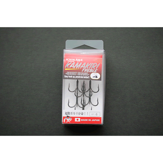 ICHIKAWA KAMAKIRI TREBLE SHORT SHANK #6 (7 pcs/pack)
