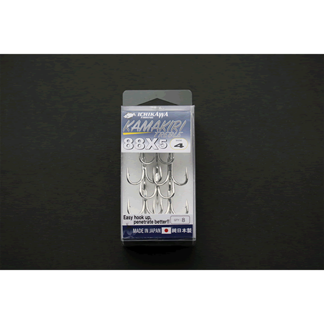 ICHIKAWA KAMAKIRI TREBLE 88X5 #2/0 : 4.5g (4 pcs/pack) fishing terminal tackle