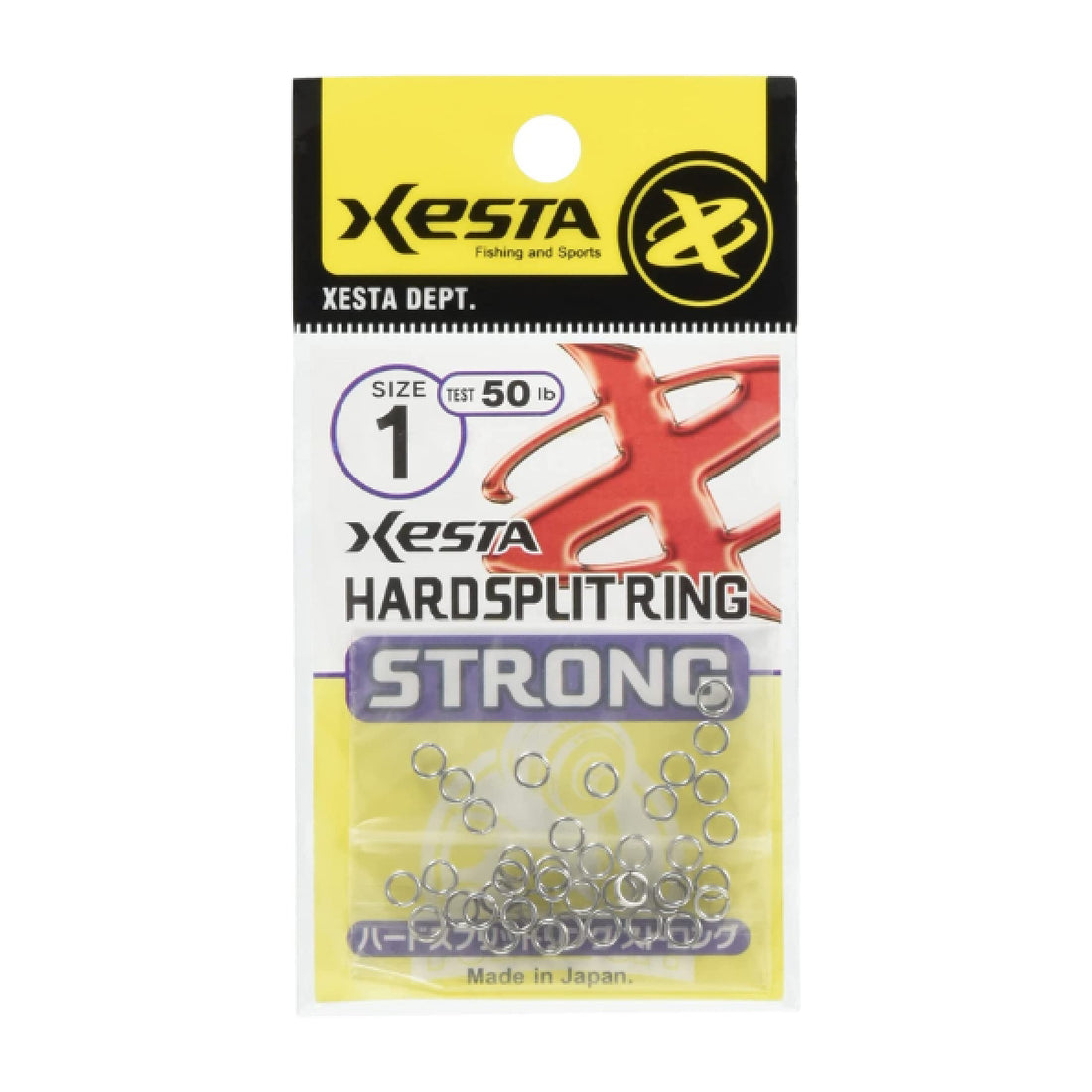 XESTA HARD SPLIT RING STRONG #3 (30 pcs/pack) fishing terminal tackle